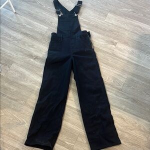 LEVIS wide leg Women's Black Denim Overalls size 23